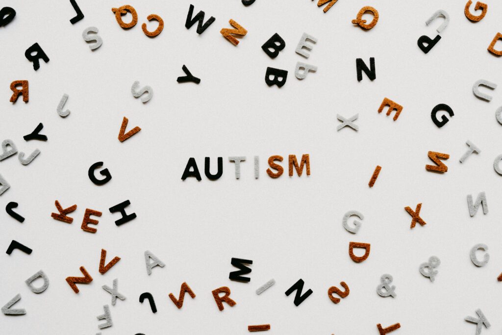 Autism spelled out in letters