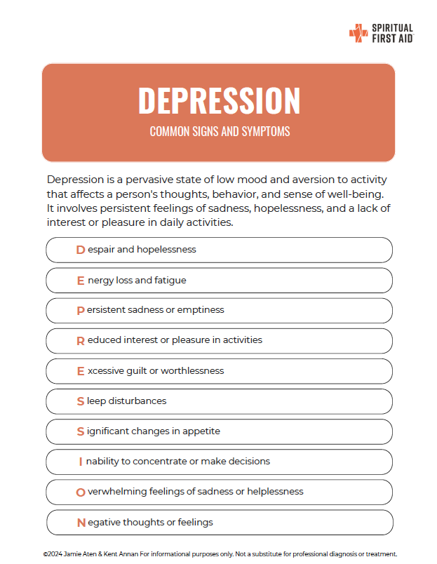 depression: common signs and symptoms